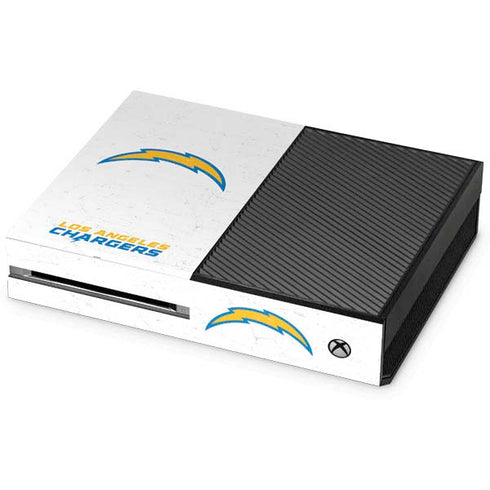 NFL Los Angeles Chargers Distressed Xbox One Console Skin