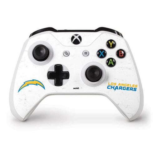 NFL Los Angeles Chargers Distressed Xbox One S Controller Skin