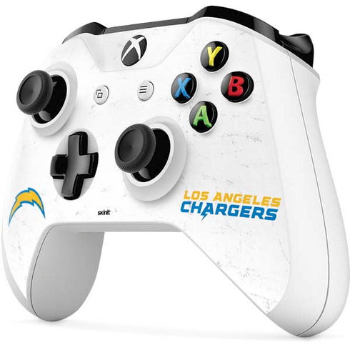 NFL Los Angeles Chargers Distressed Xbox One S Controller Skin