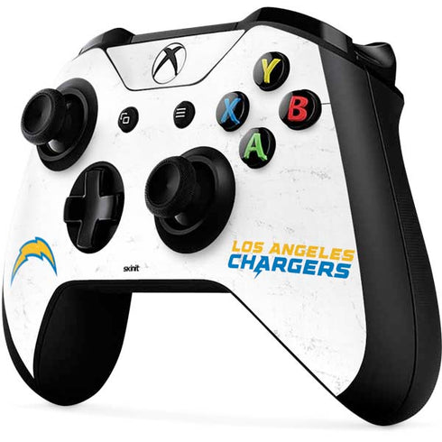 NFL Los Angeles Chargers Distressed Xbox One X Controller Skin