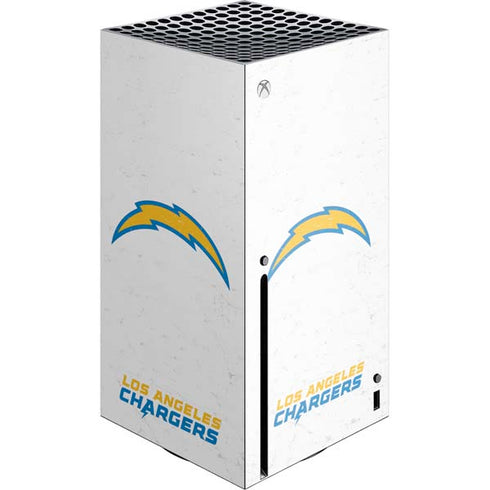 NFL Los Angeles Chargers Distressed Xbox Series X Console Skin