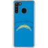 NFL Los Angeles Chargers Double Vision Galaxy A21 Clear Case