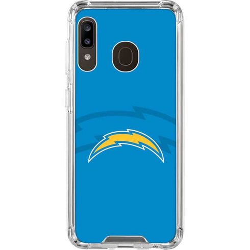NFL Los Angeles Chargers Double Vision Galaxy A30 Clear Case