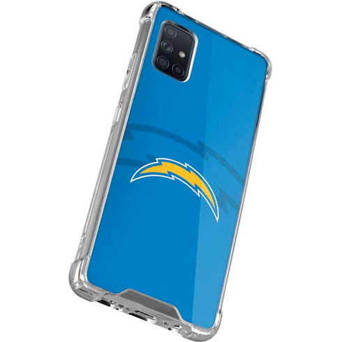 NFL Los Angeles Chargers Double Vision Galaxy A51 5G Clear Case