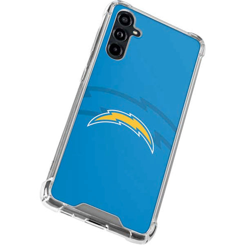 NFL Los Angeles Chargers Double Vision Galaxy A54 5G Clear Case