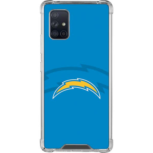 NFL Los Angeles Chargers Double Vision Galaxy A71 5G Clear Case