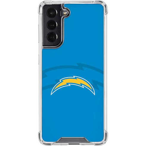 NFL Los Angeles Chargers Double Vision Galaxy S22 Clear Case