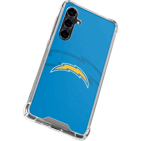NFL Los Angeles Chargers Double Vision Galaxy S23 FE Clear Case