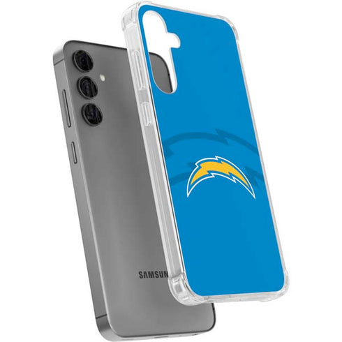 NFL Los Angeles Chargers Double Vision Galaxy S24 Plus Clear Case
