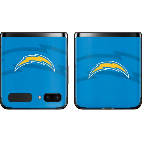 NFL Los Angeles Chargers Double Vision Galaxy Z Flip Skin