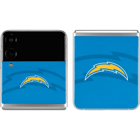 NFL Los Angeles Chargers Double Vision Galaxy Z Flip4 5G Skin