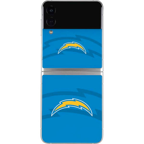 NFL Los Angeles Chargers Double Vision Galaxy Z Flip4 5G Skin