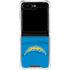 NFL Los Angeles Chargers Double Vision Galaxy Z Flip5 5G Clear Case