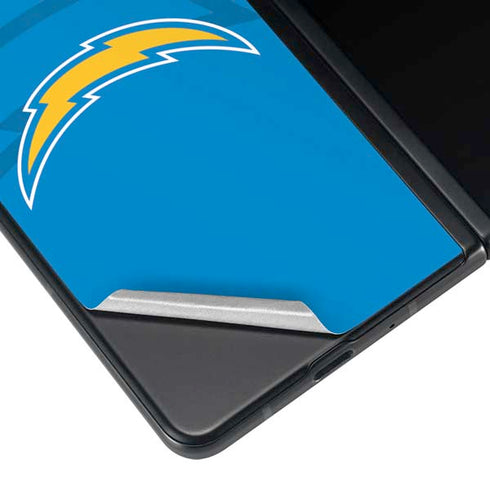 NFL Los Angeles Chargers Double Vision Galaxy Z Fold4 5G Skin