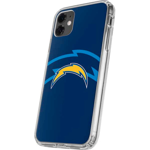NFL Los Angeles Chargers Double Vision iPhone 11 Clear Case