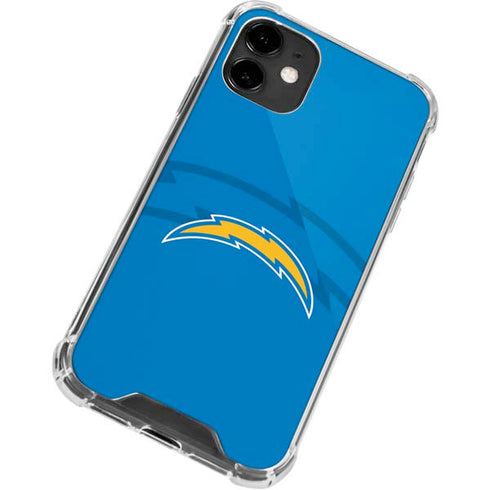 NFL Los Angeles Chargers Double Vision iPhone 12 Clear Case