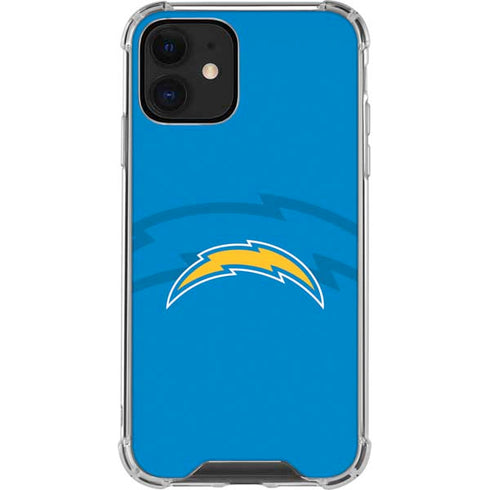 NFL Los Angeles Chargers Double Vision iPhone 12 Mini Clear Case