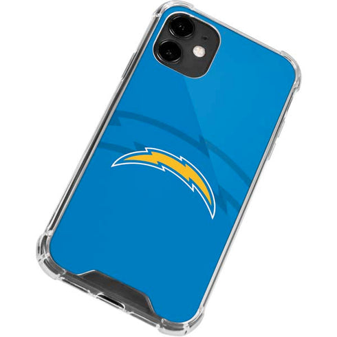 NFL Los Angeles Chargers Double Vision iPhone 12 Mini Clear Case