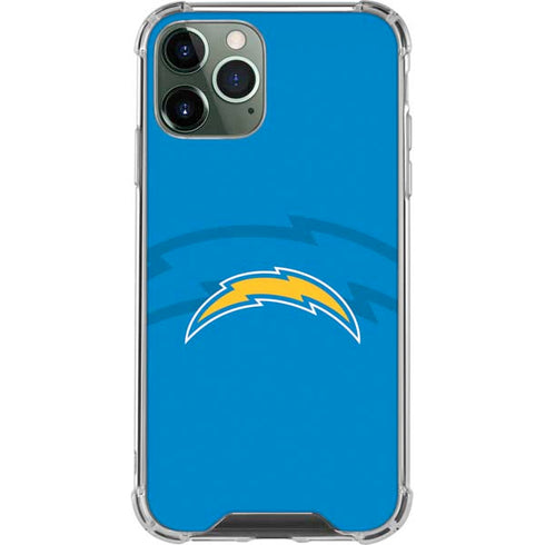 NFL Los Angeles Chargers Double Vision iPhone 12 Pro Max Clear Case