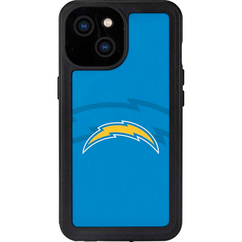 NFL Los Angeles Chargers Double Vision iPhone 13 Mini Waterproof Case