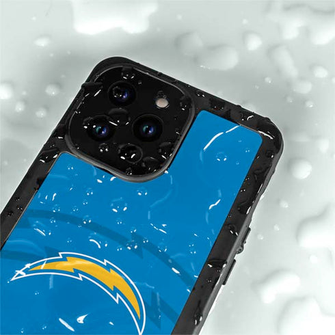 NFL Los Angeles Chargers Double Vision iPhone 14 Pro Max Waterproof Case