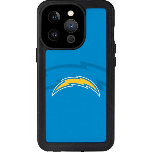 NFL Los Angeles Chargers Double Vision iPhone 14 Pro Waterproof Case