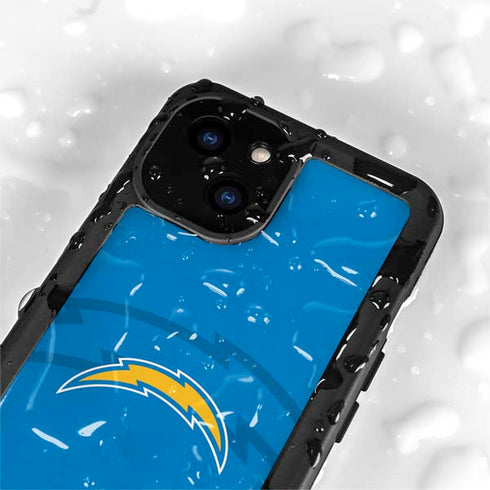 NFL Los Angeles Chargers Double Vision iPhone 15 Plus Waterproof Case