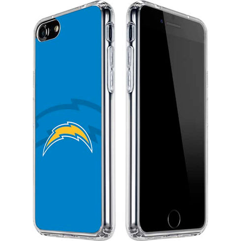NFL Los Angeles Chargers Double Vision iPhone SE (2nd & 3rd Gen) Clear Case