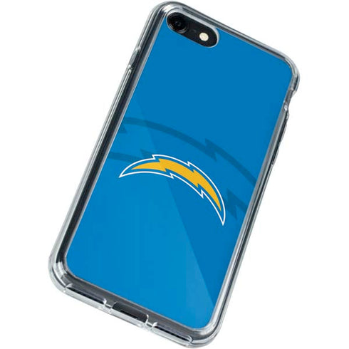 NFL Los Angeles Chargers Double Vision iPhone SE (2nd & 3rd Gen) Clear Case