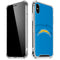NFL Los Angeles Chargers Double Vision iPhone XS Max Clear Case
