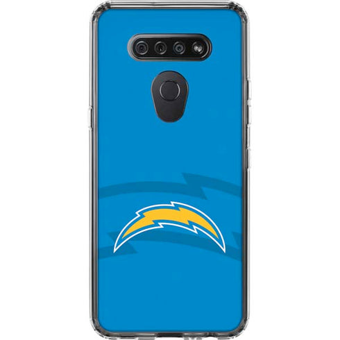 NFL Los Angeles Chargers Double Vision LG K51/Q51 Clear Case