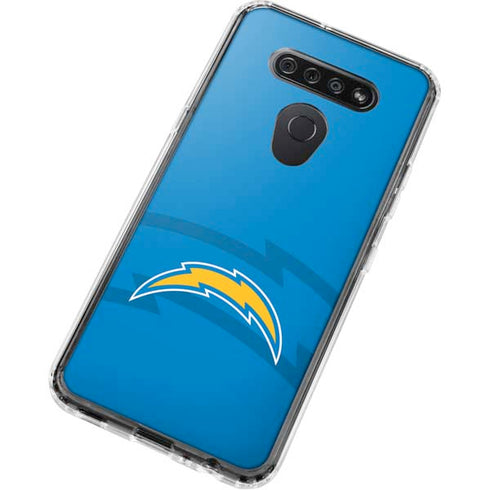 NFL Los Angeles Chargers Double Vision LG K51/Q51 Clear Case