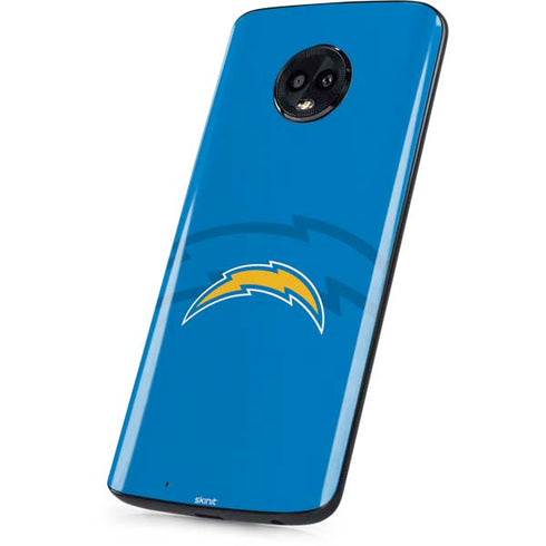 NFL Los Angeles Chargers Double Vision Moto G6 Skin