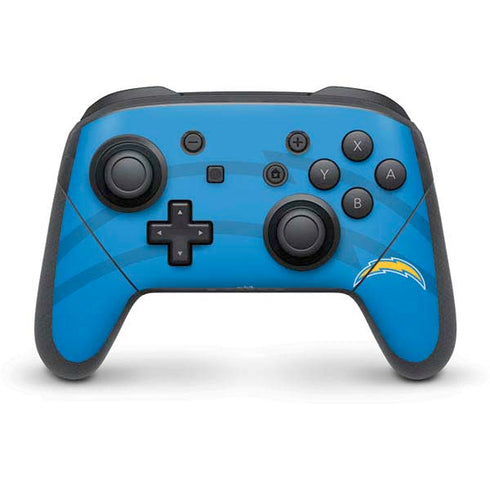 NFL Los Angeles Chargers Double Vision Nintendo Switch Pro Controller Skin