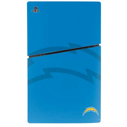 NFL Los Angeles Chargers Double Vision PS5 Slim Digital Edition Bundle Skin