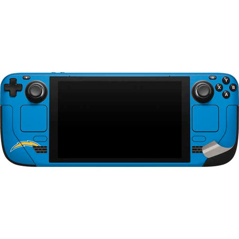 NFL Los Angeles Chargers Double Vision Steam Deck Handheld Gaming Computer Skin