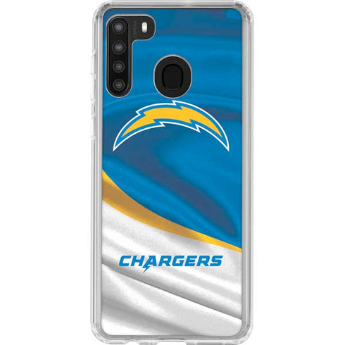 NFL Los Angeles Chargers Galaxy A21 Clear Case