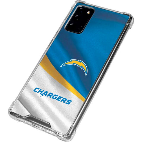 NFL Los Angeles Chargers Galaxy Note20 5G Clear Case