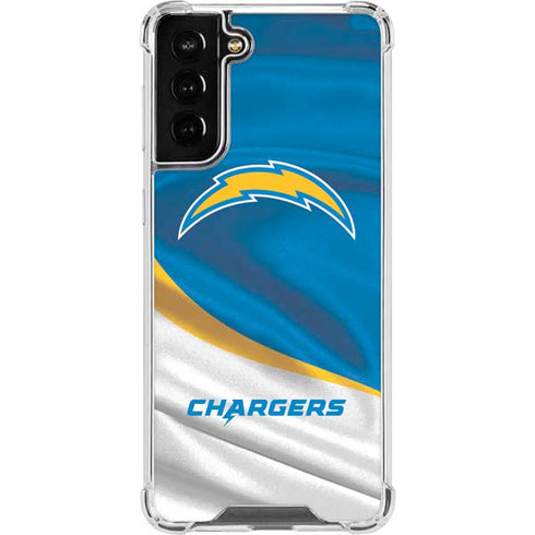 NFL Los Angeles Chargers Galaxy S21 FE Clear Case