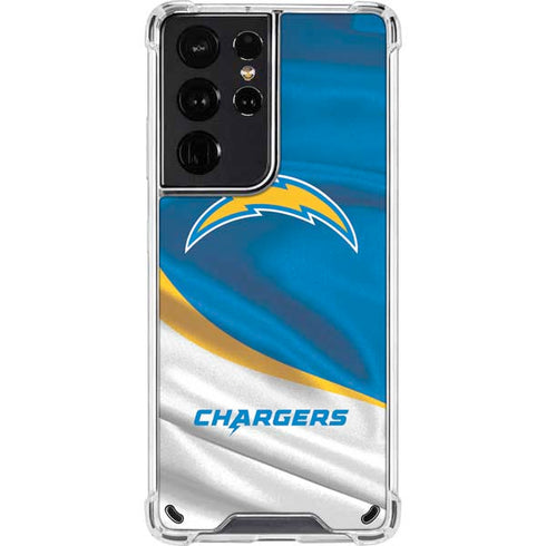 NFL Los Angeles Chargers Galaxy S21 Ultra 5G Clear Case