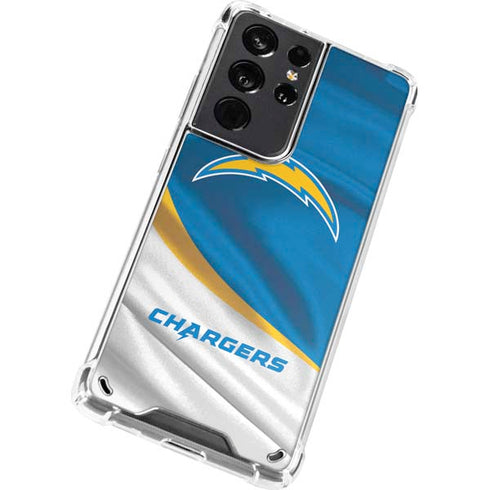 NFL Los Angeles Chargers Galaxy S21 Ultra 5G Clear Case
