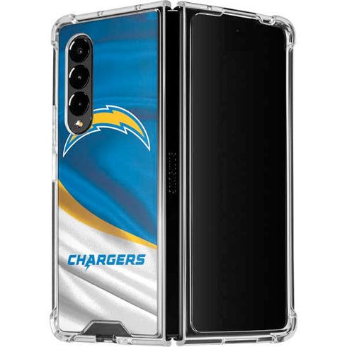 NFL Los Angeles Chargers Galaxy Z Fold4 5G Clear Case