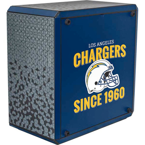 NFL Los Angeles Chargers Helmet Cooler Master MasterBox Q300L Mini Tower Skin