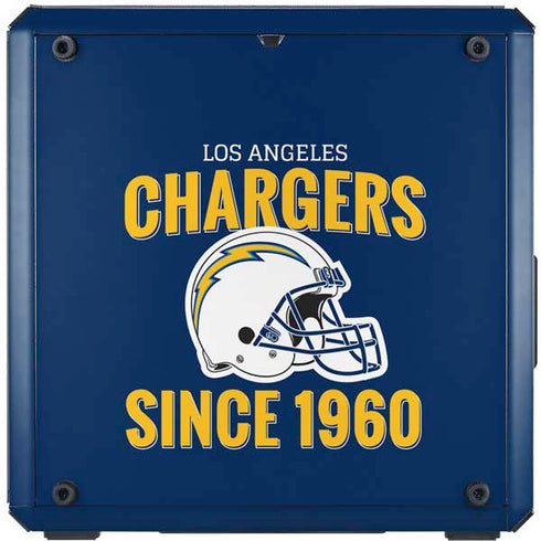 NFL Los Angeles Chargers Helmet Cooler Master MasterBox Q300L Mini Tower Skin