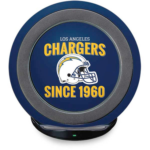 NFL Los Angeles Chargers Helmet Fast Charge Wireless Charging Stand Skin