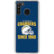 NFL Los Angeles Chargers Helmet Galaxy A21 Clear Case