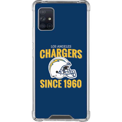 NFL Los Angeles Chargers Helmet Galaxy A51 5G Clear Case