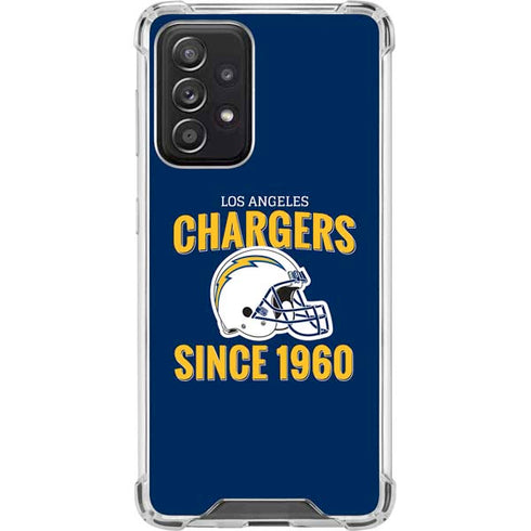 NFL Los Angeles Chargers Helmet Galaxy A52 5G Clear Case