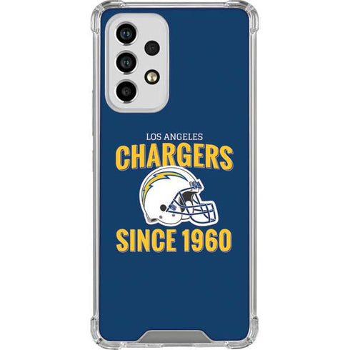 NFL Los Angeles Chargers Helmet Galaxy A53 5G Clear Case