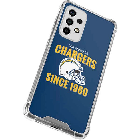 NFL Los Angeles Chargers Helmet Galaxy A53 5G Clear Case